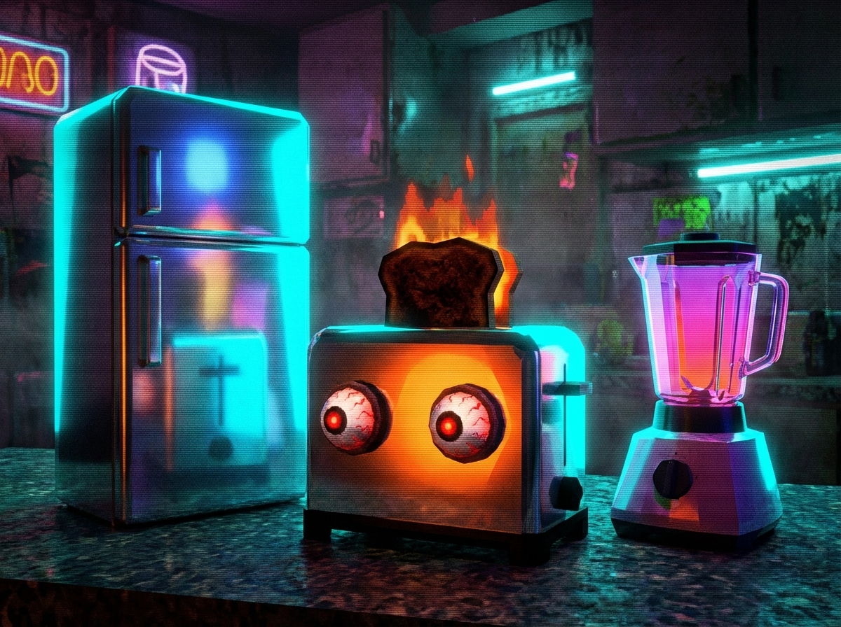 Timmy the Toaster with Mike the Fridge and Berry the Blender